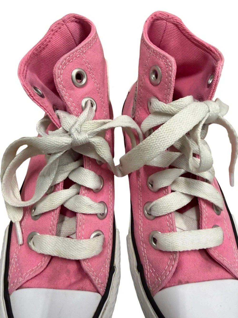 Converse Chuck Taylor All Star High Top Pink Canvas Sneakers Size 2